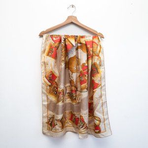 ANDRE Claude Canova Large 100% Silk Scarf